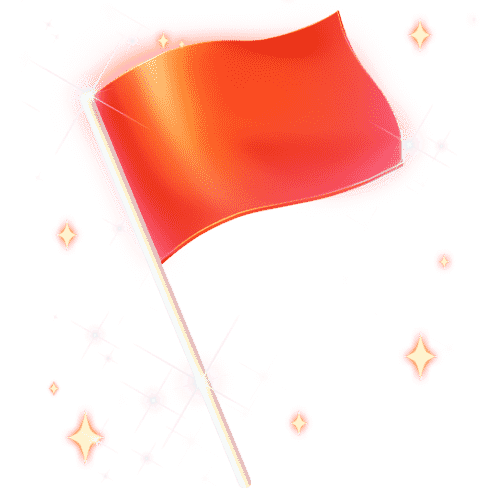 ঞ阿可陪玩收到礼物小红旗