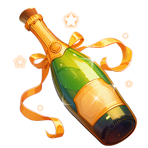 青衫ଳ陪玩收到礼物香槟