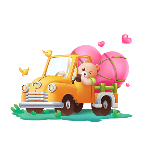 八囍ଳ合作滴滴陪玩收到礼物爱心熊熊